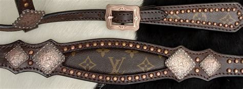 Klassy Cowgirl Louis Vuitton One Ear Headstall and Breast Collar .